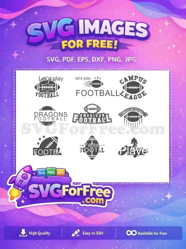 Free Football Team Free League Campus Sports Free SVG