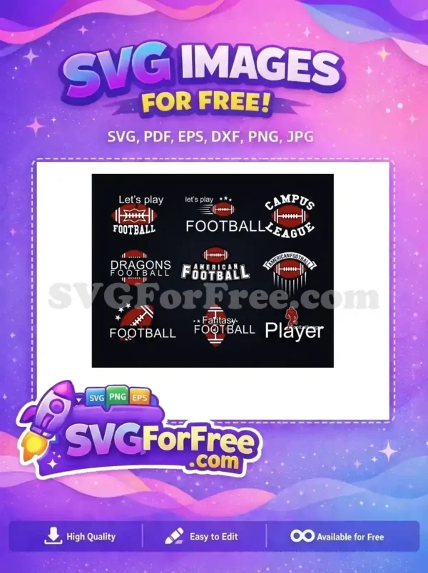 Free Football Stars Free League Dragons Football Free SVG