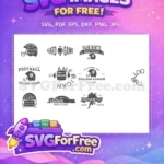 Free Helmet Design Free Football Team College Free SVG - Instant Download