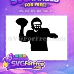 Free Football Helmet Free Heart Design Football MOM Free SVG - Instant Download