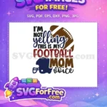 Free Helmet Detail Free Football Graphic Football MOM Free SVG - Instant Download