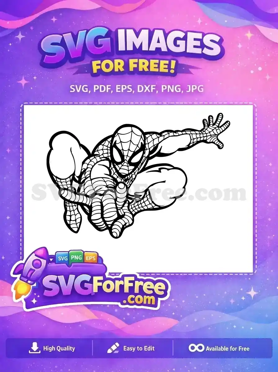 Free Spiderman Web Free Pointing Hand Spiderman Free SVG