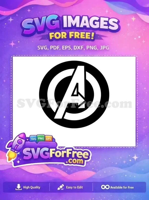 Free Avengers Logo Free Football MOM Avengers Free SVG 1