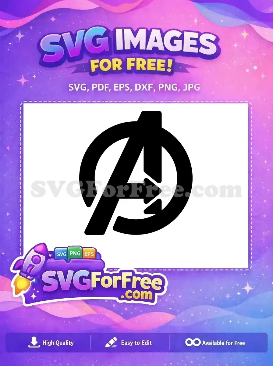 Free Avengers Logo Free Football MOM Avengers Free SVG 2
