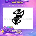 Free Determined Football MOM Free Silhouette Captain Marvel Free SVG - Instant Download