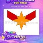 Free Orange Star Free Red Wings Football MOM Free SVG - Instant Download