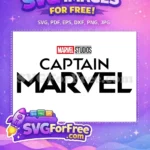 Free Bold Letter Free Superhero Movie Captain Marvel Free SVG - Instant Download