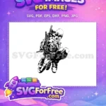 Free Ninja Warrior Free Point Blank Deadpool Movie Free SVG - Instant Download