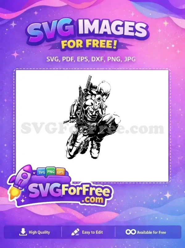 Free Ninja Warrior Free Point Blank Deadpool Movie Free SVG