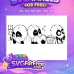 Free Deadpool Unicorn Kiss Free Heart Valentine Football Free SVG - Instant Download