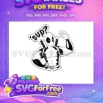 Free Deadpool Sup Question Free Muscular Superhero Movie Free SVG - Instant Download
