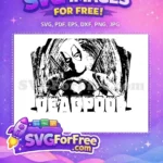 Free Masked Hero Free Swords Heart Deadpool Free SVG - Instant Download