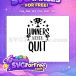 Free Star Trophy Free Winners Quote Football Free SVG - Instant Download
