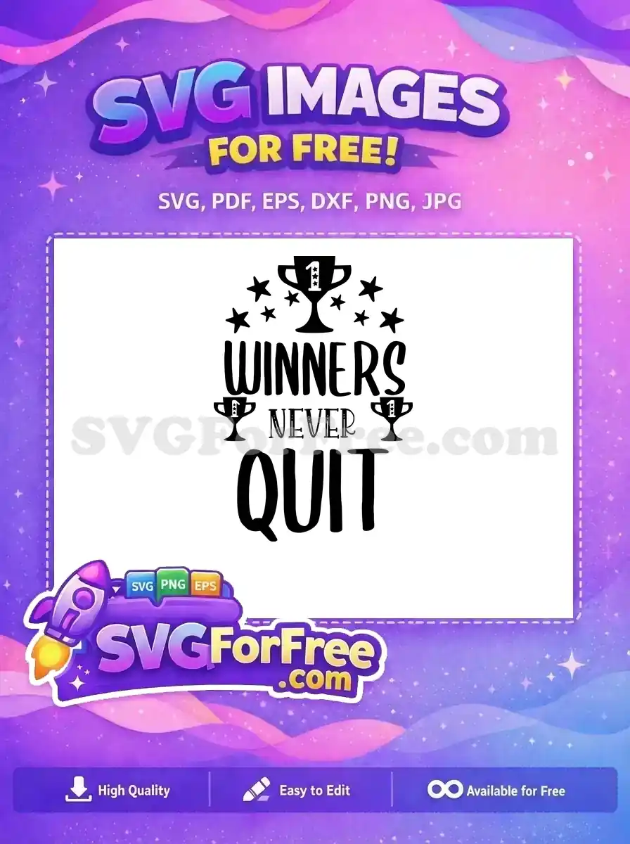 Free Star Trophy Free Winners Quote Football Free SVG