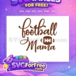 Free Football Mama Free Cursive Font Football Free SVG - Instant Download