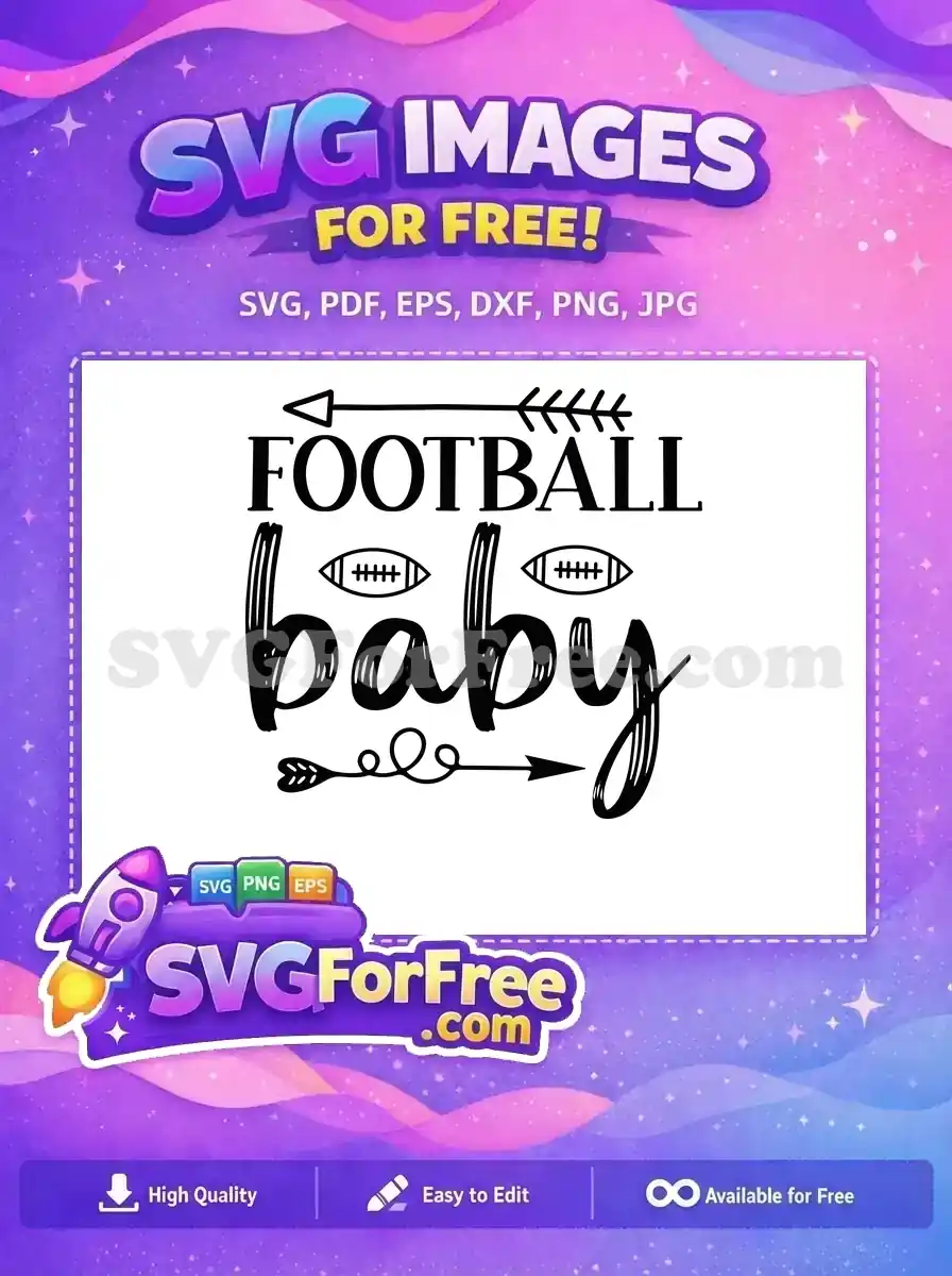 Free Arrow Football Free Baby Graphic Football Quotes Free SVG
