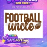 Free Brown Football Free Uncle Quote Football Free SVG - Instant Download