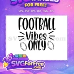 Free Football Vibes Free Outline Balls Football Free SVG - Instant Download