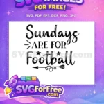 Free Sundays Stars Detail Free Football Quote Game Free SVG - Instant Download