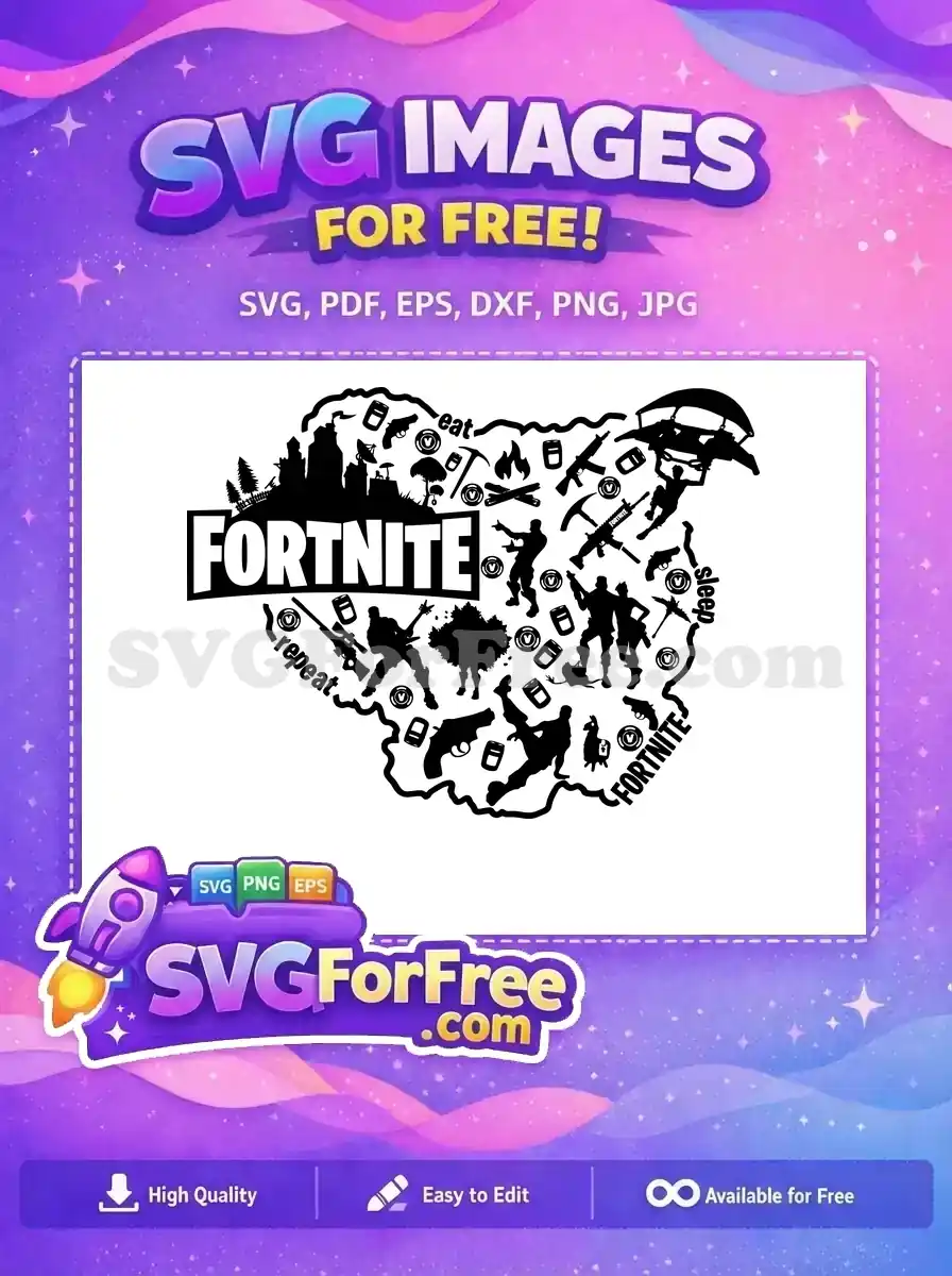 Free Battle Royale Free Characters Weapons Fortnite Free SVG