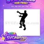 Free Pointing Gesture Free Silhouette Fortnite Character Free SVG - Instant Download