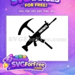 Free Pickaxe Free Assault Fortnite Crossover Free SVG - Instant Download