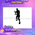 Free Black Silhouette Pose Free Fortnite Character Free SVG 1 - Instant Download