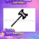 Free Battle Axe Free Stop Sign Fortnite Free SVG - Instant Download