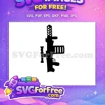Free Black Shadow Free Fortnite Minigun Weapon Free SVG - Instant Download
