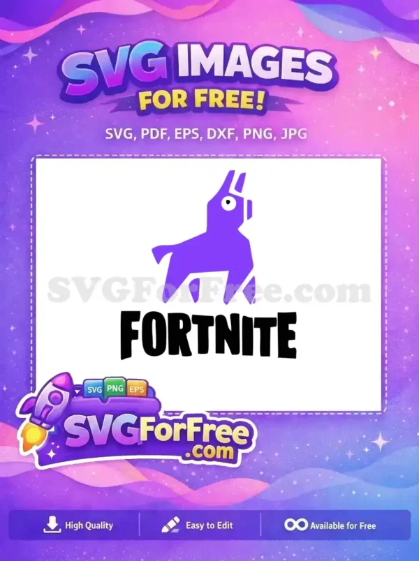 Free Purple Llama Free Pinata Fortnite Free SVG 2