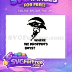 Free Character Gliding Free Fortnite Silhouette Where We Droppin Free SVG - Instant Download