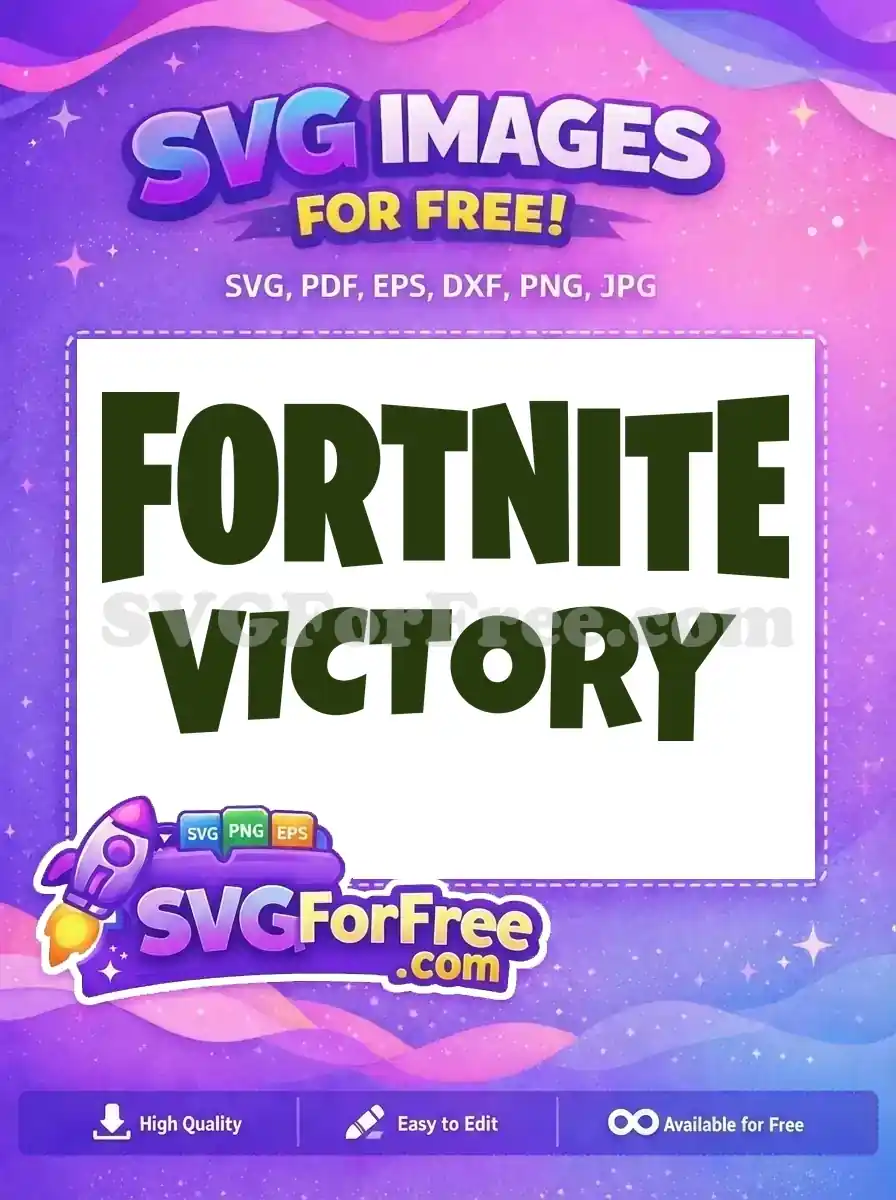 Free Olive Green Text Free Victory Sign Fortnite Free SVG