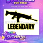 Free Black Scar Free Yellow Outline Legendary Fortnite Free SVG - Instant Download