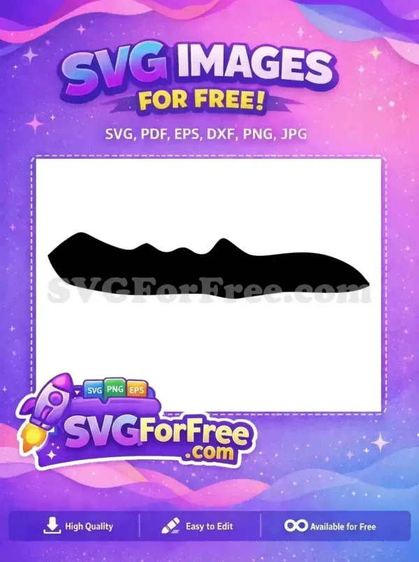 Free Black Silhouette Free Bushy Hair Fortnite Free SVG