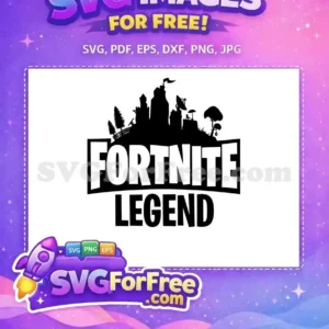 Free Black Fortnite Legend Free Castle Silhouette Free SVG