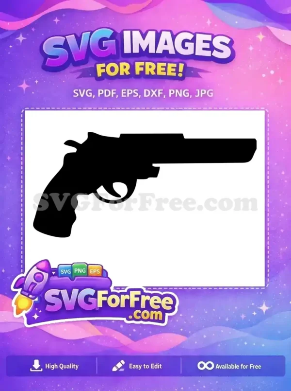Free Pistol Gun Free Fortnite Silhouette Free SVG