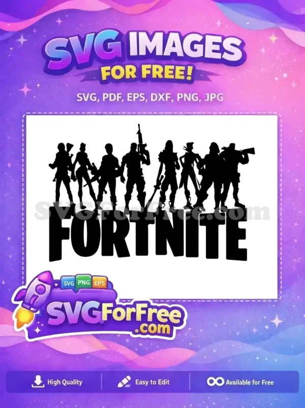 Free Armed Group Free Battle Royale Fortnite Free SVG