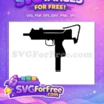 Free Black Gun Free Uzi Fortnite Free SVG - Instant Download