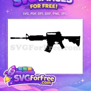 Free Assault Rifle Silhouette Free Tactical Weapon Fortnite Free SVG Free Assault Rifle Silhouette Free Tactical Weapon Fortnite Free SVG