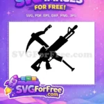 Free Pickaxe Free Assault Rifle Fortnite Free SVG 1 - Instant Download