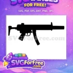 Free Black MP5 Free Gun Fortnite Free SVG - Instant Download