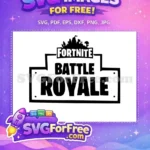 Free Fortnite Battle Royale Logo Free Black Silhouette Free SVG - Instant Download