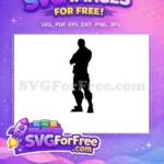 Free Fortnite Default Free Skin Silhouette Fortnite Free SVG - Instant Download