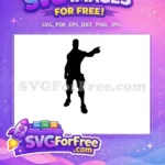 Free Pointing Pose Free Silhouette Fortnite Free SVG - Instant Download