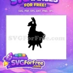 Free Black Llama Free Fortnite Character Dark Free SVG - Instant Download