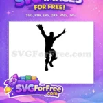 Free Arms Up Free Silhouette Fortnite Victory Free SVG - Instant Download