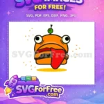 Free Orange Burger Tongue Free Fortnite Character Free SVG - Instant Download