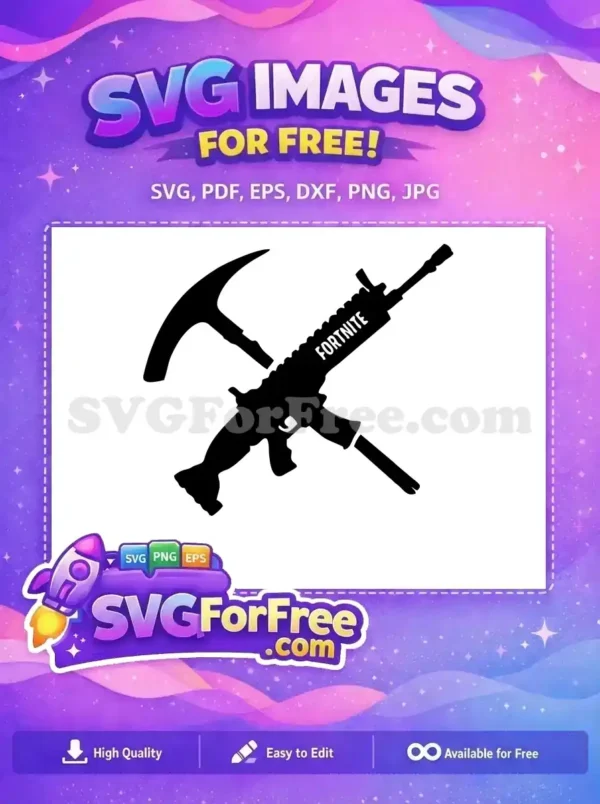 Free Pickaxe Free Assault Rifle Fortnite Free SVG 2 Free Pickaxe Free Assault Rifle Fortnite Free SVG 2