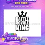 Free Crown Icon Free Battle Royale King Fortnite Free SVG - Instant Download