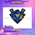 Free Blue Haired Free Ninja Fortnite Free SVG - Instant Download